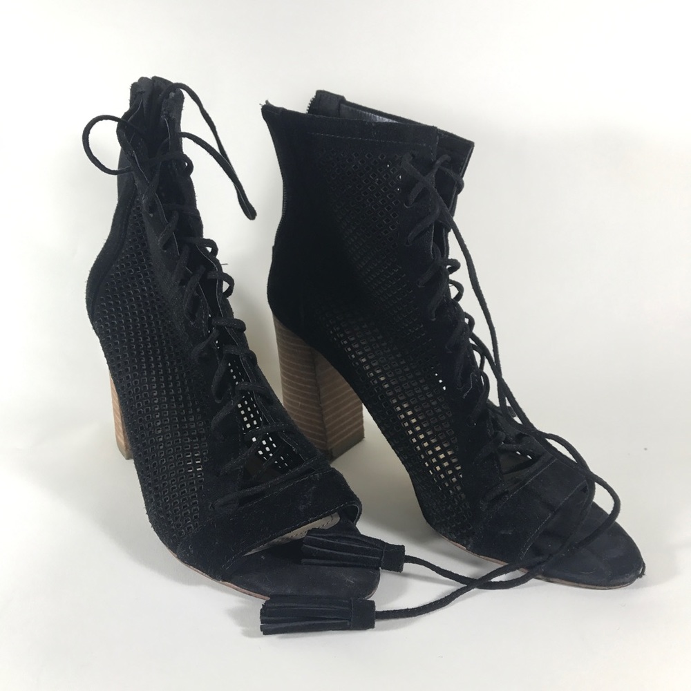Marc Fisher stacked heel sandals